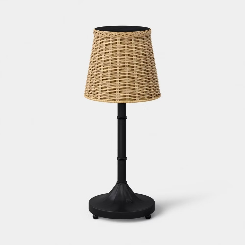 Rechargeable Woven LED Table‎ Lamp Black - Threshold Studio McGee, Target
